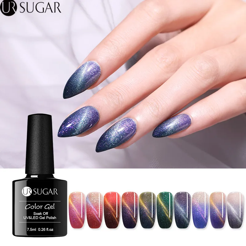 UR SUGAR 7.5ml Magnetic Gel Polish Glitter Thermal Color Changing Cat Eye UV Gel Varnish Soak Off UV LED Gel Lacquer Manicure
UR SUGAR 7.5ml Magnetic Gel Polish Glitter Thermal Color Changing Cat Eye UV Gel Varnish Soak Off UV LED Gel Lacquer Manicure