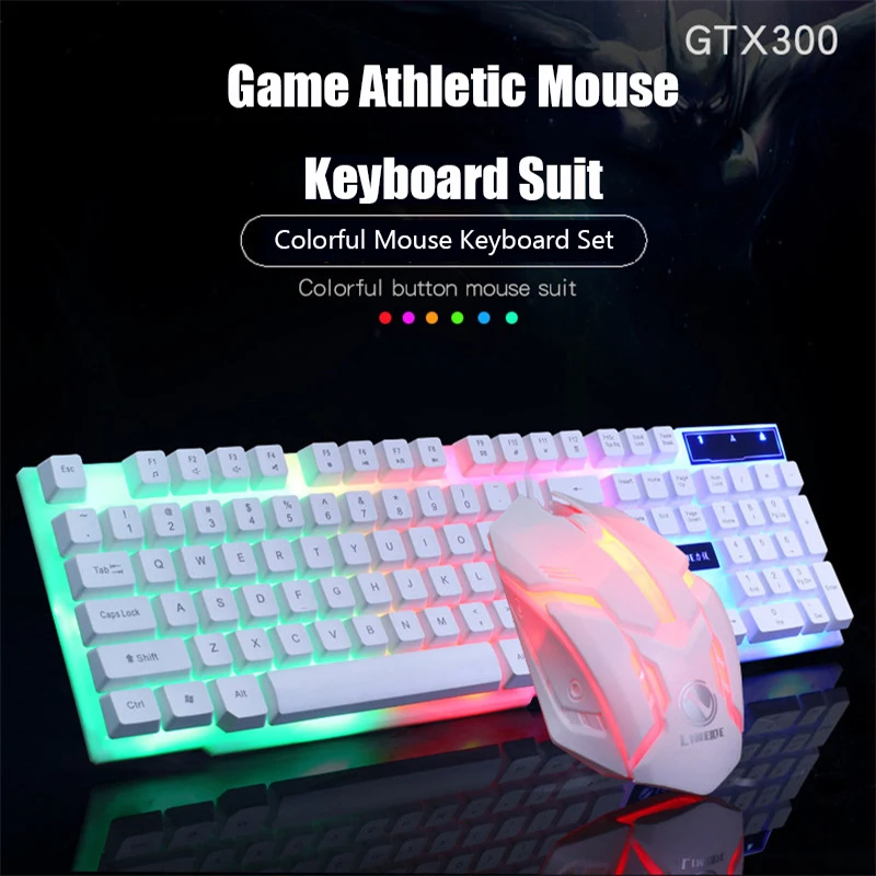 LED Breathing Backlight Pro Gaming Keyboard Mouse Combos USB Luminous Backlit Multimedia Ergonomic Gaming Keyboard and Mouse Set
LED Breathing Backlight Pro Gaming Keyboard Mouse Combos USB Luminous Backlit Multimedia Ergonomic Gaming Keyboard and Mouse Set