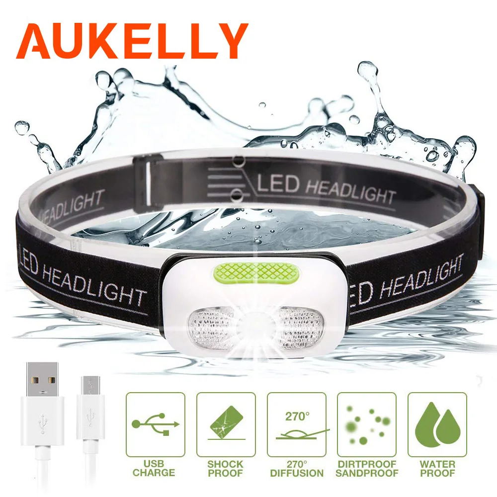 Aukelly Mini LED USB Rechargeable Headlight Portable Waterproof Red White Light Multifunction Outdoor Induction Hand Torch Lamp
Aukelly Mini LED USB Rechargeable Headlight Portable Waterproof Red White Light Multifunction Outdoor Induction Hand Torch Lamp