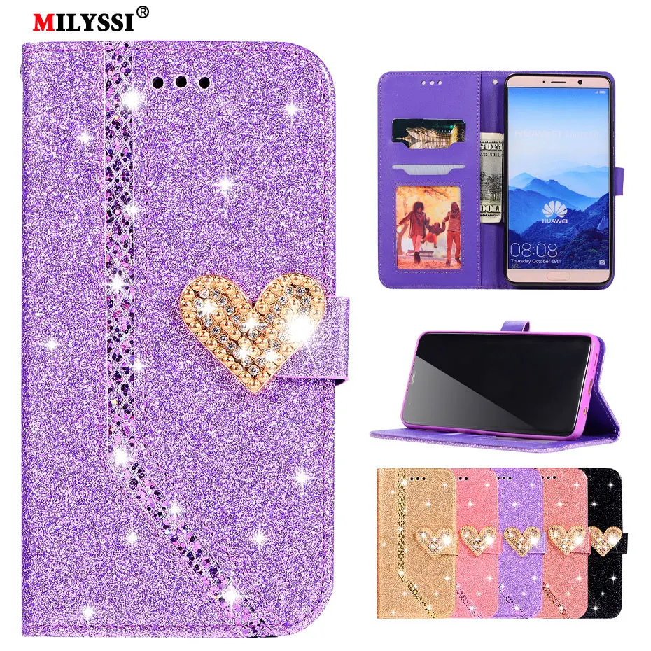 Glittering Flip Wallet PU Leather Phone Case For huawei Mate 10 Case For huawei Mate 10 Mate10 Heart shape Case
Glittering Flip Wallet PU Leather Phone Case For huawei Mate 10 Case For huawei Mate 10 Mate10 Heart shape Case