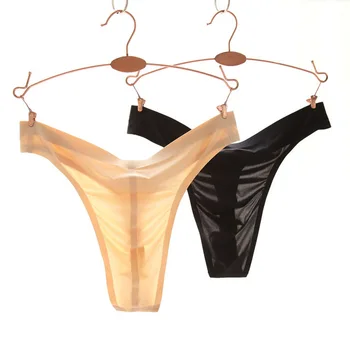 1PCS Men Ice Silk Low Rise Waist See Through Briefs G-string Transparent Smooth Thongs Underwear Gay Briefs FX1015
1PCS Men Ice Silk Low Rise Waist See Through Briefs G-string Transparent Smooth Thongs Underwear Gay Briefs FX1015