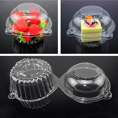 100pcs Cute Clear Plastic Single Cupcake Cake Case Muffin Pod Dome Holder Box Home Party Supplies C42
100pcs Cute Clear Plastic Single Cupcake Cake Case Muffin Pod Dome Holder Box Home Party Supplies C42