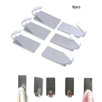 6pcs Adhesive Stainless Steel Bathroom Wall Hanger Stick On Adhesive Robe Towel Family Robe Hooks Bathroom Accessories
6pcs Adhesive Stainless Steel Bathroom Wall Hanger Stick On Adhesive Robe Towel Family Robe Hooks Bathroom Accessories