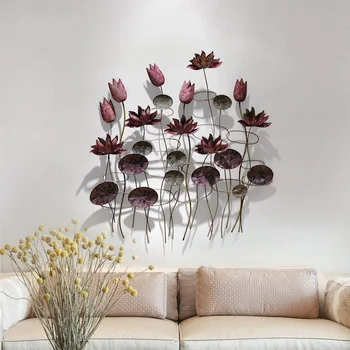 European Wrought Iron Lotus Leaf Wall Hanging Fake Flowers Ornaments Decoration Crafts Home Livingroom 3D Stereo Wall Murals Art
European Wrought Iron Lotus Leaf Wall Hanging Fake Flowers Ornaments Decoration Crafts Home Livingroom 3D Stereo Wall Murals Art