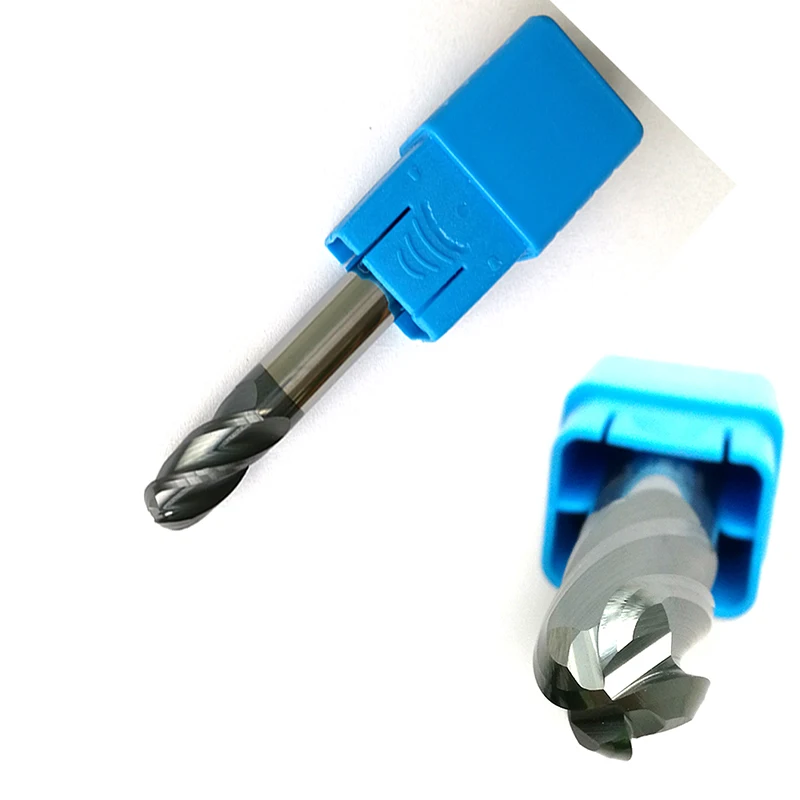 Radius=4MMx16mm 4 Flutes hrc55 Ball nose End Mill solid carbide CNC router bits tools Milling cutter R4*16*D8*60
Radius=4MMx16mm 4 Flutes hrc55 Ball nose End Mill solid carbide CNC router bits tools Milling cutter R4*16*D8*60