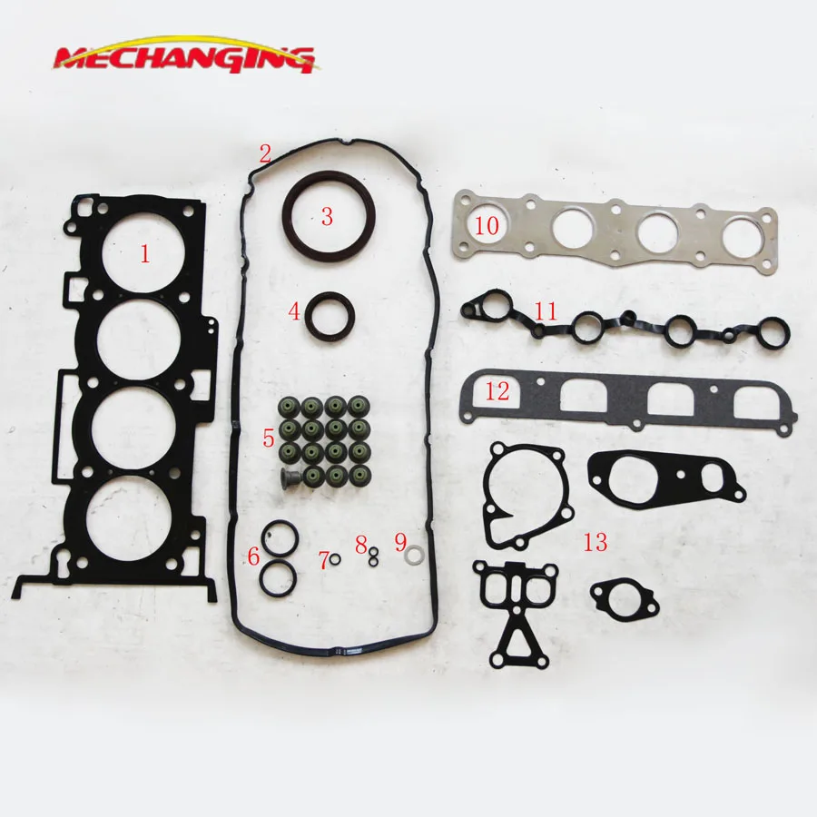 G4KC Automotive Spare Parts Overhaul Package Full Set For HYUNDAI SONATA NF IX35 16V Engine Gasket 20910-25B00 50256800
G4KC Automotive Spare Parts Overhaul Package Full Set For HYUNDAI SONATA NF IX35 16V Engine Gasket 20910-25B00 50256800