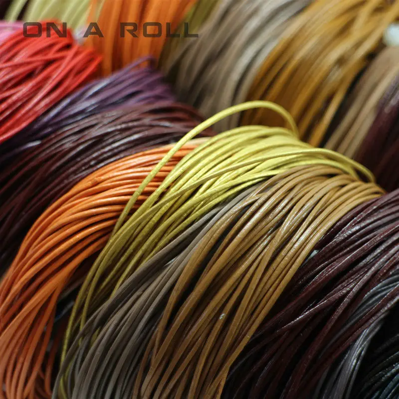 10M 1mm Real Leather Cord Thread Fine Jewelry Findings High Quality DIY Accessories Handmade Bracelets For Women Men NO,12~22
10M 1mm Real Leather Cord Thread Fine Jewelry Findings High Quality DIY Accessories Handmade Bracelets For Women Men NO,12~22