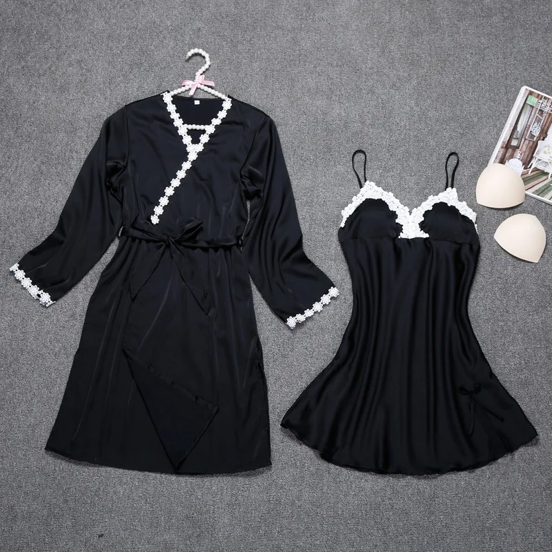Sexy Summer Robe Sets Womens 2PC Strap Top Suit Sleepwear Casual 2018 Pajamas Home Wear Nightwear Kimono Bath Gown M-XXL
Sexy Summer Robe Sets Womens 2PC Strap Top Suit Sleepwear Casual 2018 Pajamas Home Wear Nightwear Kimono Bath Gown M-XXL