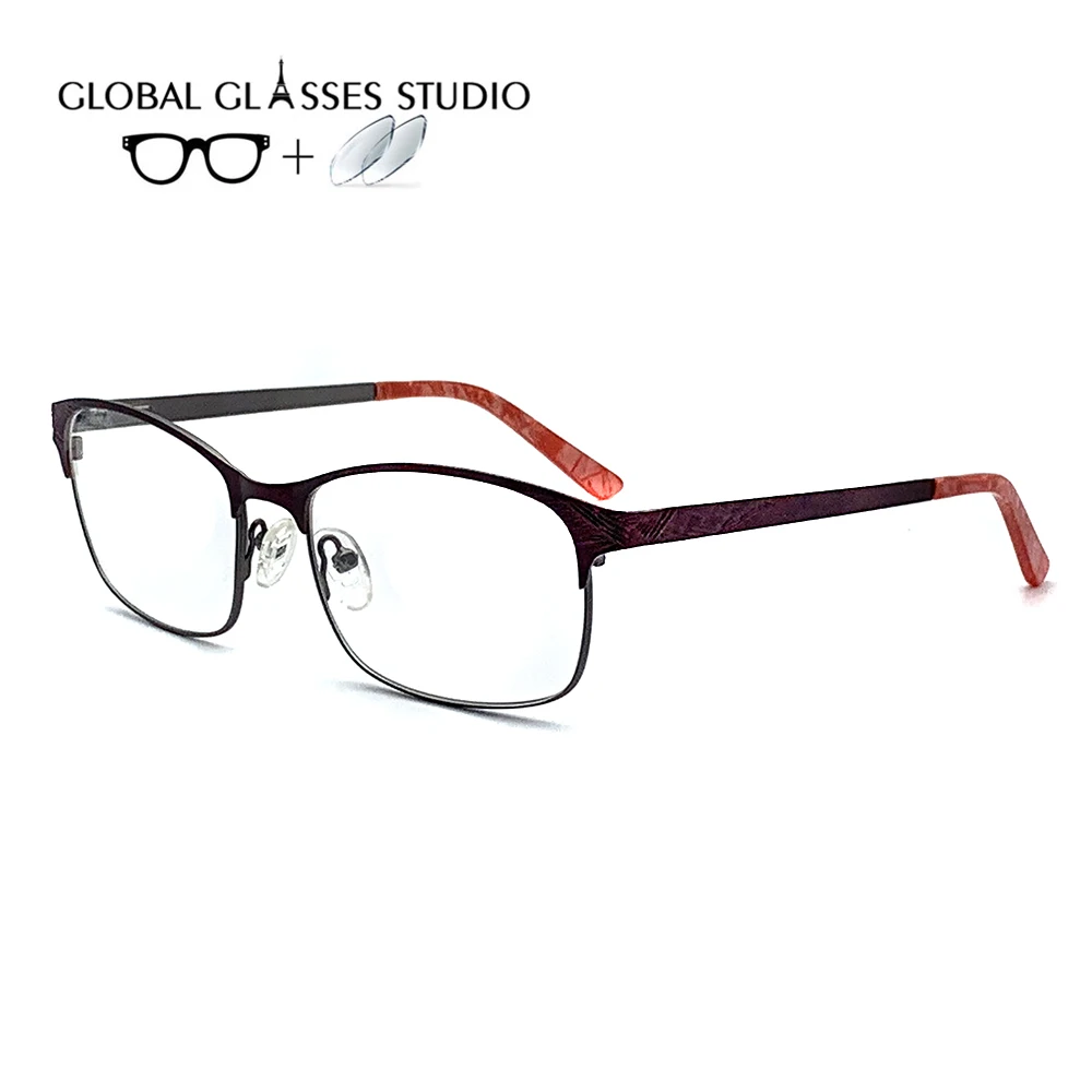 62JG28026 Women Metal Glasses Frame Eyewear Eyeglasses Reading Myopia Prescription Lens 1.56 Index
62JG28026 Women Metal Glasses Frame Eyewear Eyeglasses Reading Myopia Prescription Lens 1.56 Index