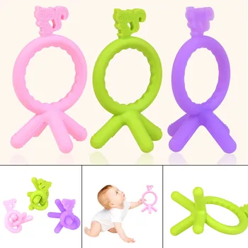 Hot Selling Baby Cartoon Teether Squirrel Shape Silicone Teething Toy Chew Ring for Infant
Hot Selling Baby Cartoon Teether Squirrel Shape Silicone Teething Toy Chew Ring for Infant