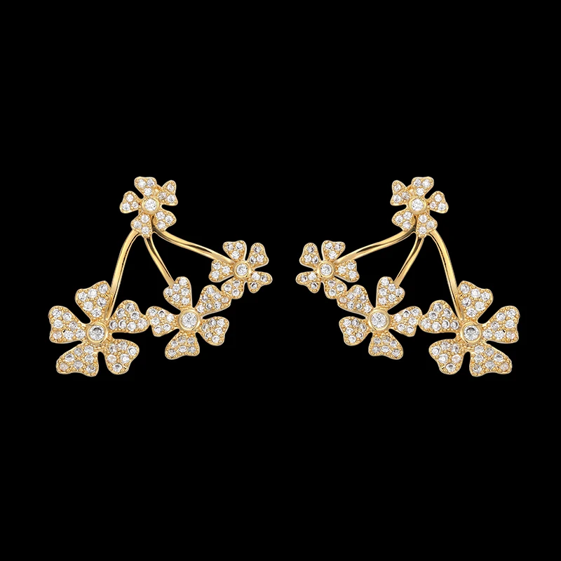 Fateama brand Fashion Jewelry Luxury Exquisite Flower Lucky Stud Earrings micro Pave setting for Wedding Party Popular Best Gift
Fateama brand Fashion Jewelry Luxury Exquisite Flower Lucky Stud Earrings micro Pave setting for Wedding Party Popular Best Gift