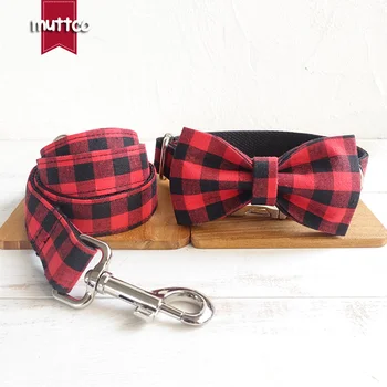 MUTTCO handmade pet leash dog collar set convenient to walk the dog THE RED BLACK PLAID customized puppy collar 5 sizes UDC074
MUTTCO handmade pet leash dog collar set convenient to walk the dog THE RED BLACK PLAID customized puppy collar 5 sizes UDC074
