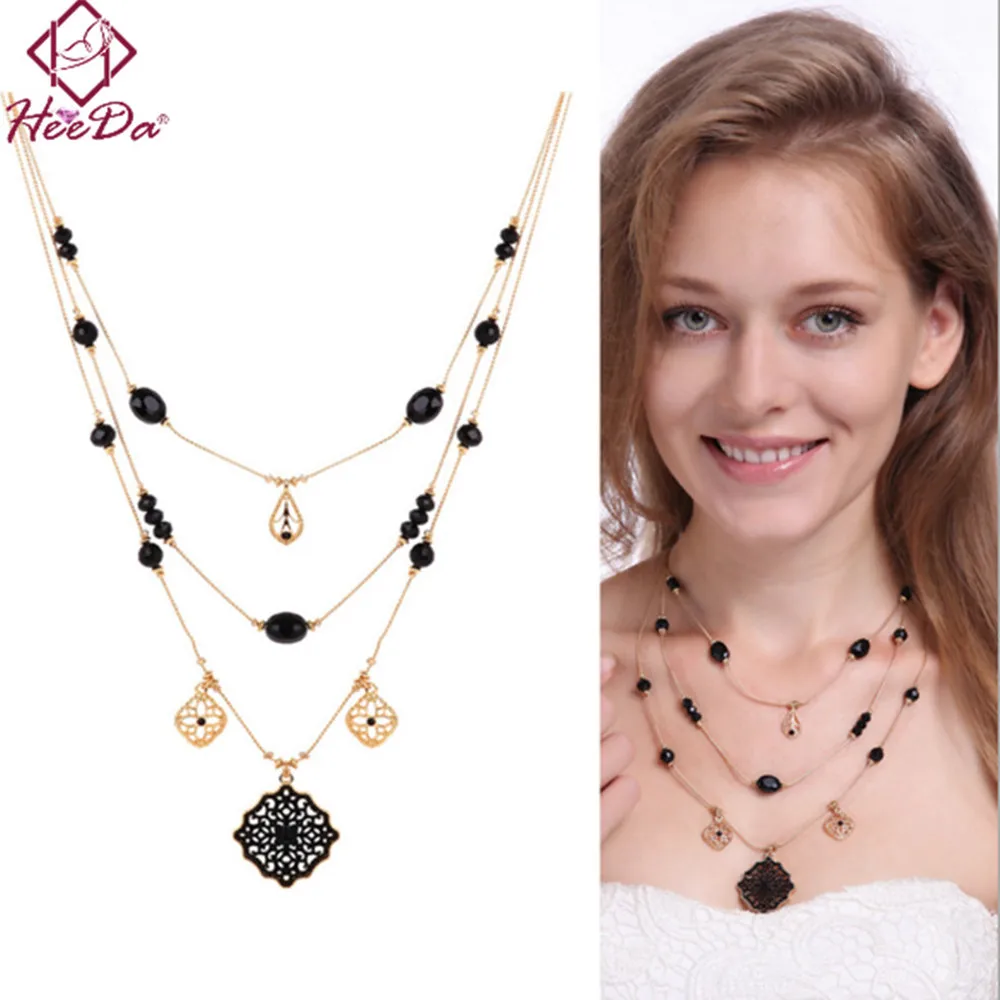 Heeda 2019 Summer New Multilayer Women Necklace Retro Style Joker Beads Neck Ornaments Unique Graceful Joker Lady Sweater Chain
Heeda 2019 Summer New Multilayer Women Necklace Retro Style Joker Beads Neck Ornaments Unique Graceful Joker Lady Sweater Chain