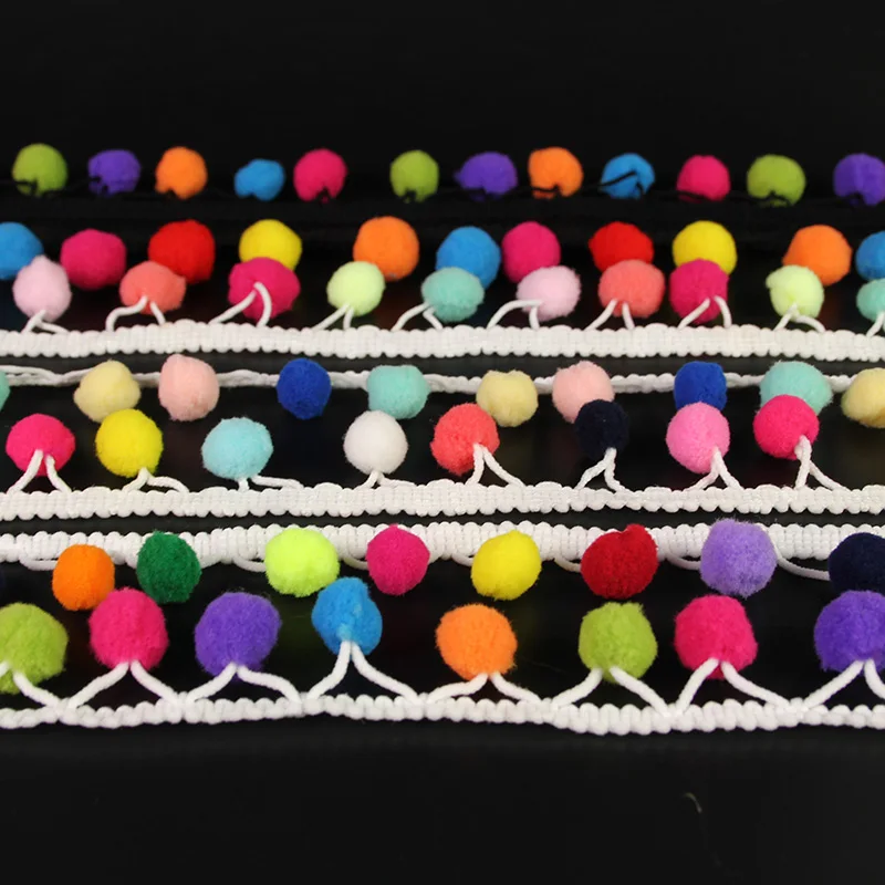 Lace Ribbon Ball Size 1.8cm 10 yard Pom Pom Sewing Curtain Tassel Pompoms Trim Ball Fringe Embroidery DIY Apparel Fabric cordon
Lace Ribbon Ball Size 1.8cm 10 yard Pom Pom Sewing Curtain Tassel Pompoms Trim Ball Fringe Embroidery DIY Apparel Fabric cordon