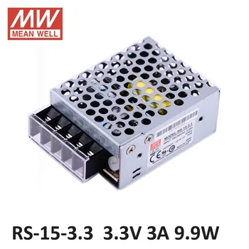 ac dc power source 3.3V 3A 9.9W Original Meanwell Switch Power Supply RS-15-3.3 Miniature size 300VAC input surge SMPS 3.3V DC
ac dc power source 3.3V 3A 9.9W Original Meanwell Switch Power Supply RS-15-3.3 Miniature size 300VAC input surge SMPS 3.3V DC