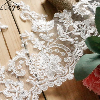 Embroidery lace NEW design scallop cording ivory lace border trimming 16CM 6 Yards Flowers lace trim
Embroidery lace NEW design scallop cording ivory lace border trimming 16CM 6 Yards Flowers lace trim
