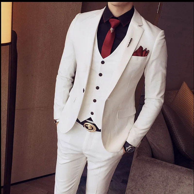 TPSAADE Tuxedo Jackets Men's Suits Slim Fit 3 Pieces Sets White Stylish Designer Prom Suits Grey Costume Homme Mariage Smocking
TPSAADE Tuxedo Jackets Men's Suits Slim Fit 3 Pieces Sets White Stylish Designer Prom Suits Grey Costume Homme Mariage Smocking