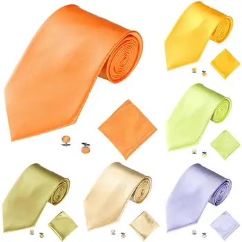 New Men's Tie Fashion Solid Color Suits Ties Necktie Cufflinks Hanky Set Tuxedo Suit
New Men's Tie Fashion Solid Color Suits Ties Necktie Cufflinks Hanky Set Tuxedo Suit