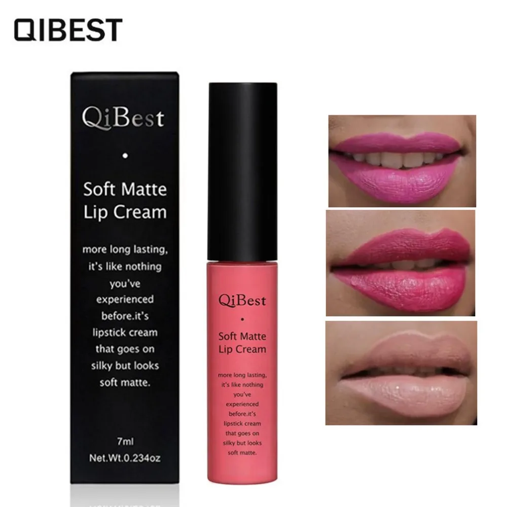 QIBEST Brand Makeup Liquid Matte Lipstick Lasting Velvet Liquid Lip Gloss Lip Tint Sexy Black Red Purple Blue Nude Lip Cosmetics
QIBEST Brand Makeup Liquid Matte Lipstick Lasting Velvet Liquid Lip Gloss Lip Tint Sexy Black Red Purple Blue Nude Lip Cosmetics