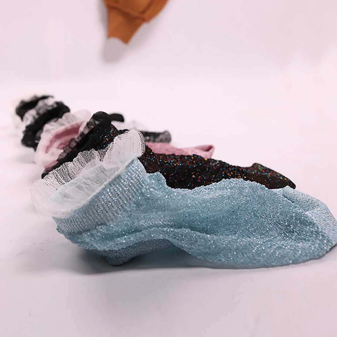 Women Silk Lace Boat Socks Crystal Glass Silk Short Thin Transparent Female Socks Colorful Crystal Lace Socks
Women Silk Lace Boat Socks Crystal Glass Silk Short Thin Transparent Female Socks Colorful Crystal Lace Socks