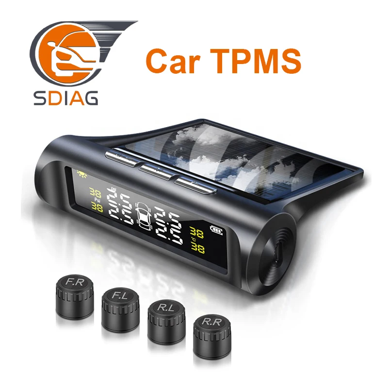 Smart Car TPMS Tyre Pressure Monitoring System Solar Power Digital LCD Display Auto Security Alarm Systems Tyre Pressure
Smart Car TPMS Tyre Pressure Monitoring System Solar Power Digital LCD Display Auto Security Alarm Systems Tyre Pressure