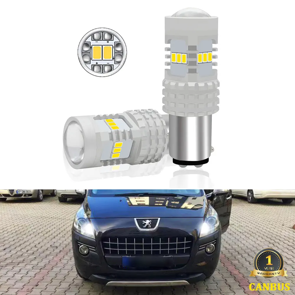 (2) White No error Canbus 1157 P21/5W BAY15D LED Bulb for Peugeot 308 408 3008 CRZ LED DRL Daytime Running Lights 2010 2011 2012
(2) White No error Canbus 1157 P21/5W BAY15D LED Bulb for Peugeot 308 408 3008 CRZ LED DRL Daytime Running Lights 2010 2011 2012