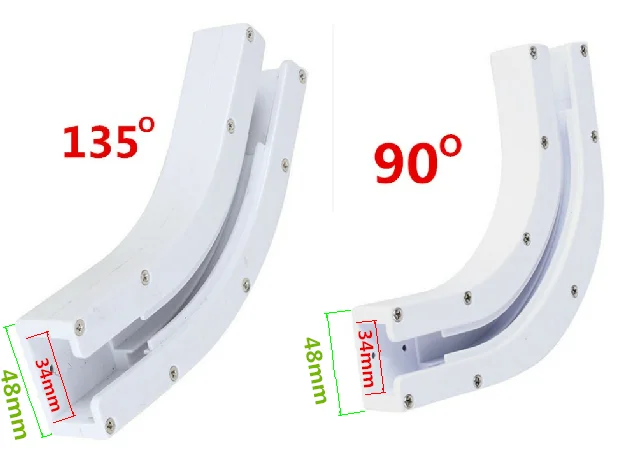 2 pcs High Quality Dooya 90/135 degree U Type and L Type Window Electric Curtain Track Rail Joint Bracket Connector Dooya
2 pcs High Quality Dooya 90/135 degree U Type and L Type Window Electric Curtain Track Rail Joint Bracket Connector Dooya