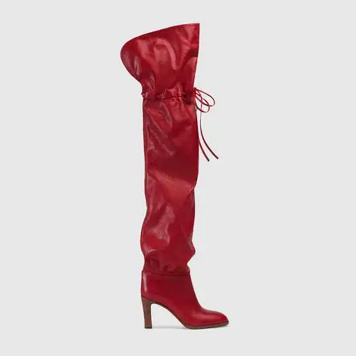 Wooden Effects High Heel Thigh High Boots Red Color Lace Up Gladiator Shoes Women
Wooden Effects High Heel Thigh High Boots Red Color Lace Up Gladiator Shoes Women
