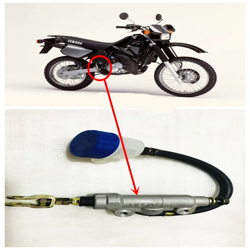 Motorcycle Rear Brake Pump Cylinder assy rear master For Yamaha DT125 90-06/DT200 88-96/DT230 97-98/YZ80 93-01
Motorcycle Rear Brake Pump Cylinder assy rear master For Yamaha DT125 90-06/DT200 88-96/DT230 97-98/YZ80 93-01
