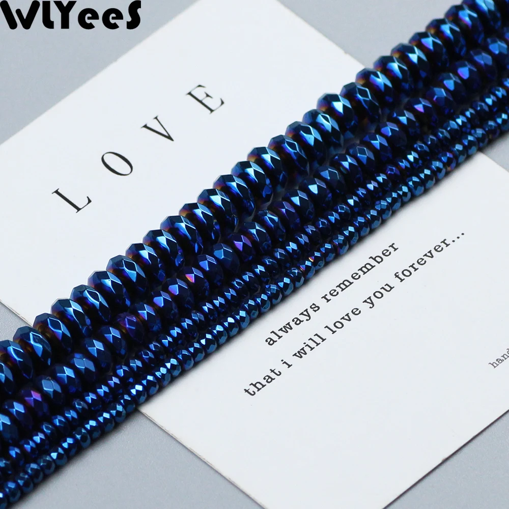 WLYeeS faceted Flat Round beads Plating Blue Hematite Natural Stone 3-10mm Loose Beads for Jewelry Bracelet Necklace Making DIY
WLYeeS faceted Flat Round beads Plating Blue Hematite Natural Stone 3-10mm Loose Beads for Jewelry Bracelet Necklace Making DIY