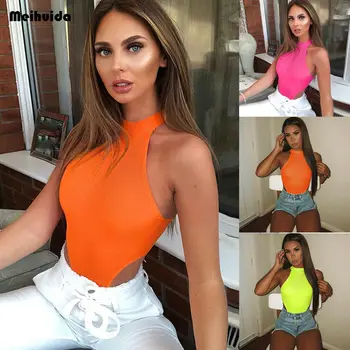 Women Bodysuit Solid Color O Neck Sleeveless Bodycon Bodysuit Top Sexy Ladies Party Clubwear Casual Femme Summer Clothes
Women Bodysuit Solid Color O Neck Sleeveless Bodycon Bodysuit Top Sexy Ladies Party Clubwear Casual Femme Summer Clothes