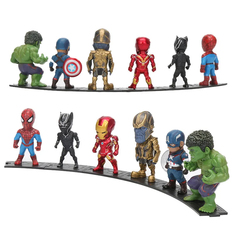 the avengers Infinity War Thanos Ironman Spiderman Captain American Hulk Black Panther PVC Action Figure Toy
the avengers Infinity War Thanos Ironman Spiderman Captain American Hulk Black Panther PVC Action Figure Toy