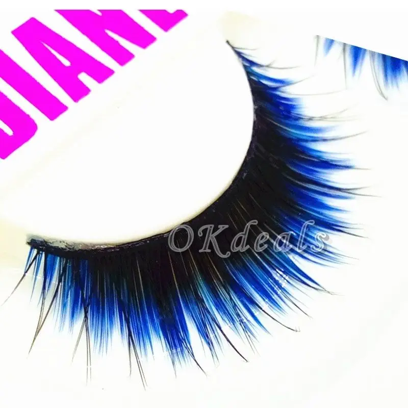 1 Pair of HOT Fashion Long Black Blue False Eyelashes Beautiful Makeup Eye Lashes Make Up Beauty Tools
1 Pair of HOT Fashion Long Black Blue False Eyelashes Beautiful Makeup Eye Lashes Make Up Beauty Tools