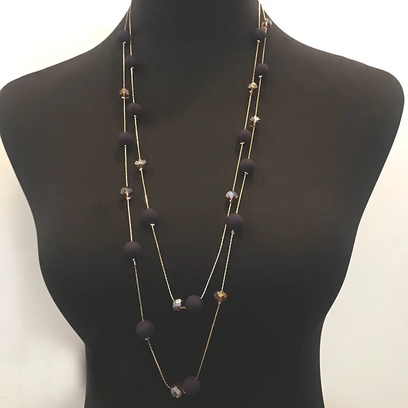 Korean fashion luxury layered beads long necklaces for women 2018/neckless/collier femme /halskette/free shipping
Korean fashion luxury layered beads long necklaces for women 2018/neckless/collier femme /halskette/free shipping