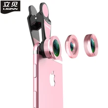 LIGINN 3 in 1 Phone Camera Lens Kit Fish Eye 0.63X Wide-Angle 15X Macro Lens For iPhone X 8 7 Plus 6 xiaomi Mobile Lens
LIGINN 3 in 1 Phone Camera Lens Kit Fish Eye 0.63X Wide-Angle 15X Macro Lens For iPhone X 8 7 Plus 6 xiaomi Mobile Lens