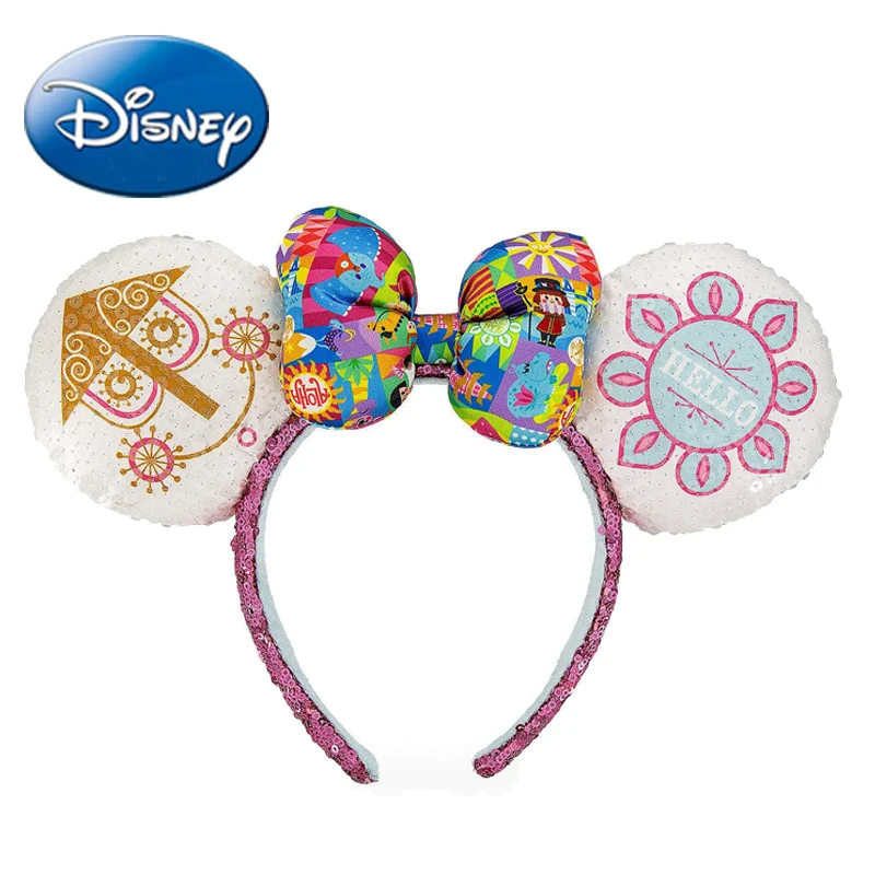 Disney Parks это маленький мир Микки Минни ободок с мышиными ушками Девушки Женская