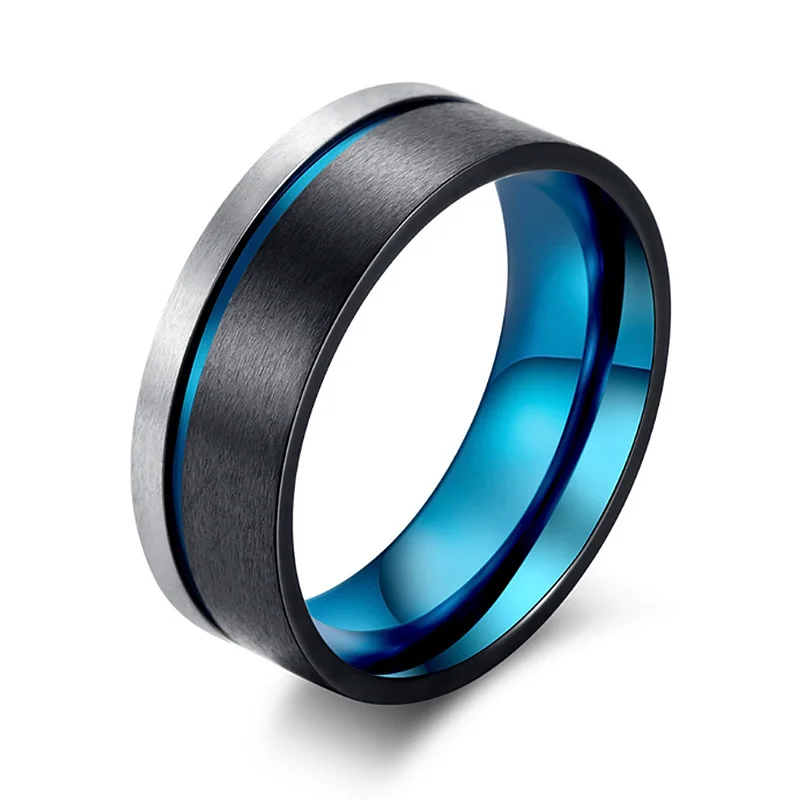 2018 Fashion Titanium Steel Ring for Men Blue Black Matte Male Jewelry Gift for Men Birthday 8mm
2018 Fashion Titanium Steel Ring for Men Blue Black Matte Male Jewelry Gift for Men Birthday 8mm