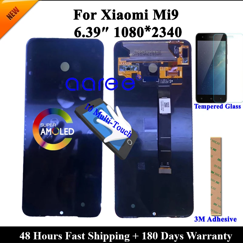 Original Super AMOLED LCD Display For Xiaomi Mi9 LCD For Xiaomi Mi 9 LCD Display LCD Screen Touch Digitizer Assembly
Original Super AMOLED LCD Display For Xiaomi Mi9 LCD For Xiaomi Mi 9 LCD Display LCD Screen Touch Digitizer Assembly
