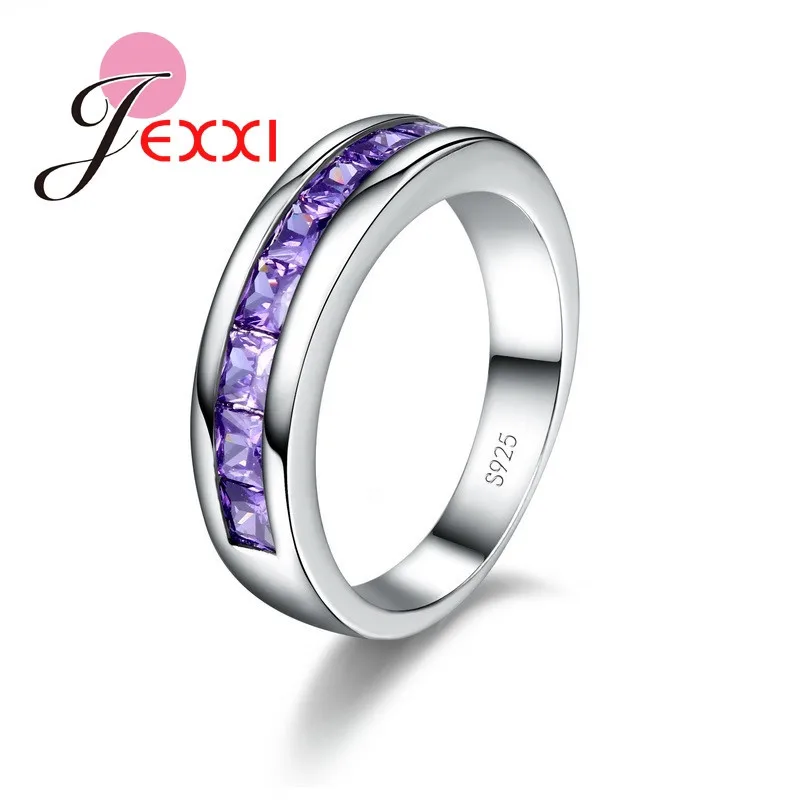 925 Sterling Silver Cubic Zirconia Luxury Exquisite Purple Crystal Stone Rings Engagement Wedding Jewelry for Lovely Girl
925 Sterling Silver Cubic Zirconia Luxury Exquisite Purple Crystal Stone Rings Engagement Wedding Jewelry for Lovely Girl