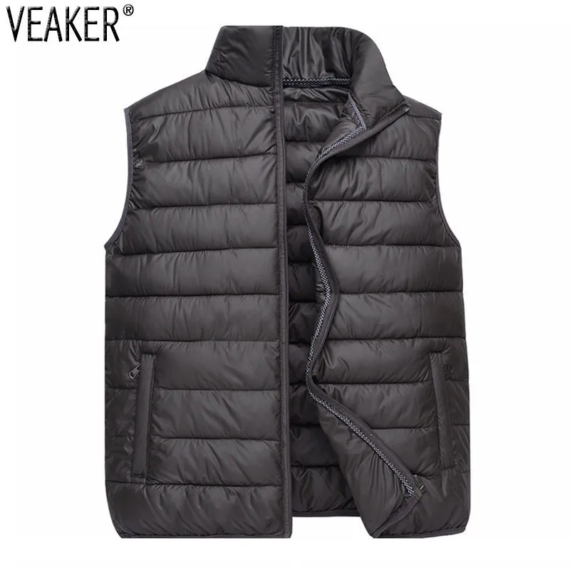 2019 Autumn Winter New Men Vest Jacket Solid Color Sleeveless Waistcoat Down Jacket Coat Male Casual Cotton Vest Plus Size 4XL
2019 Autumn Winter New Men Vest Jacket Solid Color Sleeveless Waistcoat Down Jacket Coat Male Casual Cotton Vest Plus Size 4XL