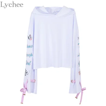 Lychee Harajuku Women Sweatshirt Flower Embroidery Lace Up Casual Long Sleeve Tracksuit Pullover
Lychee Harajuku Women Sweatshirt Flower Embroidery Lace Up Casual Long Sleeve Tracksuit Pullover