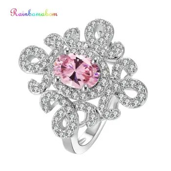 Rainbamabom Luxury 925 Sterling Silver Pink Sapphire Gemstone Birthstone Women Ring Wedding Band Jewelry Party Club Wholesale
Rainbamabom Luxury 925 Sterling Silver Pink Sapphire Gemstone Birthstone Women Ring Wedding Band Jewelry Party Club Wholesale
