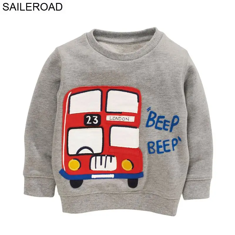 SAILEROAD Cartoon Bus Pattern Hoodies for Boys 2-7Years Boys Tops Autumn 2018 Sweatshirts for Kids Long Sleeve T Shirts Cotton
SAILEROAD Cartoon Bus Pattern Hoodies for Boys 2-7Years Boys Tops Autumn 2018 Sweatshirts for Kids Long Sleeve T Shirts Cotton