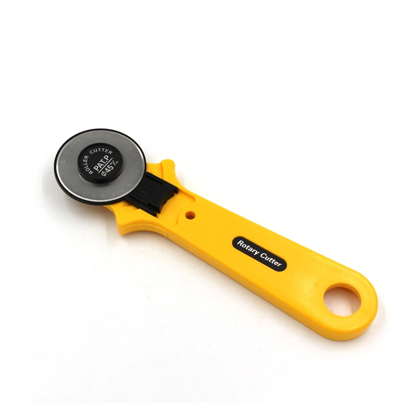 45mm Yellow Leather Rotary Cutter Sewing Tailor's Cutter Leather Roller Wheel Quilting Fabric Cutting DIY Craft Cutting Tool
45mm Yellow Leather Rotary Cutter Sewing Tailor's Cutter Leather Roller Wheel Quilting Fabric Cutting DIY Craft Cutting Tool