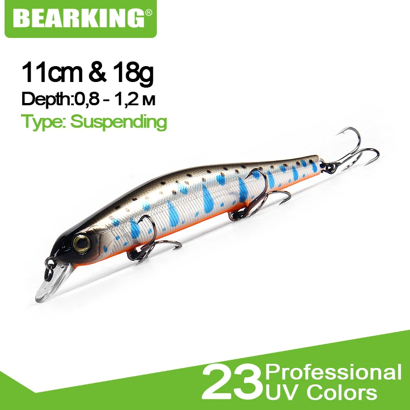 2018 Bearking Brand Z110 Hard Fishing Lures Minnow 11cm 17g quality Baits Deep Diving Wobblers Fishing Tackles Free shipping
2018 Bearking Brand Z110 Hard Fishing Lures Minnow 11cm 17g quality Baits Deep Diving Wobblers Fishing Tackles Free shipping