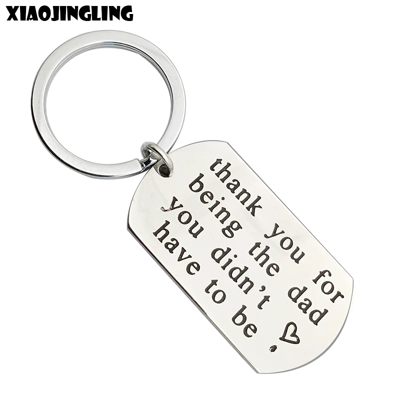 Xiaojingling Мода ключ fob'thank что вы папа у вас не было чтобы be'handcrafted брелок на День
