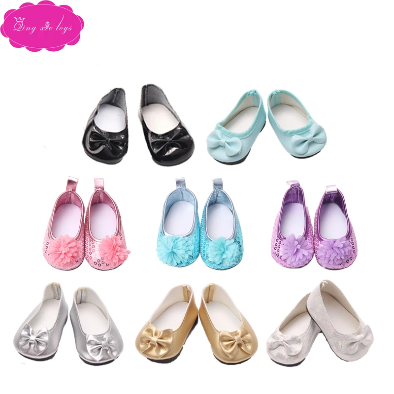 Doll sequined shoes bow shoes princess shoes 7 colors fit 18-inch girl dolls and 43-cm baby dolls shoe accessories s19-s155
Doll sequined shoes bow shoes princess shoes 7 colors fit 18-inch girl dolls and 43-cm baby dolls shoe accessories s19-s155