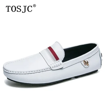 TOSJC Summer Men Casual Loafers Genuine Leather Shoe Man Luxury Slip On Flats Driving Shoes Male Soft Moccasin Gommino Boat Shoe
TOSJC Summer Men Casual Loafers Genuine Leather Shoe Man Luxury Slip On Flats Driving Shoes Male Soft Moccasin Gommino Boat Shoe
