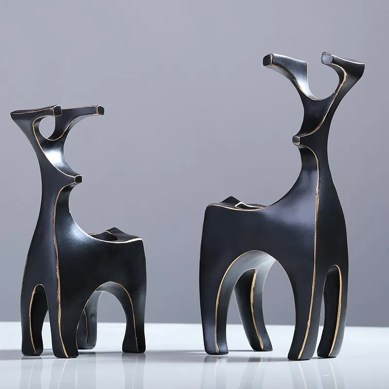 Creative Resin Deer Candle Holders Black Milu deer candlestick desktop decoration room bedroom sitting room Home Decor
Creative Resin Deer Candle Holders Black Milu deer candlestick desktop decoration room bedroom sitting room Home Decor