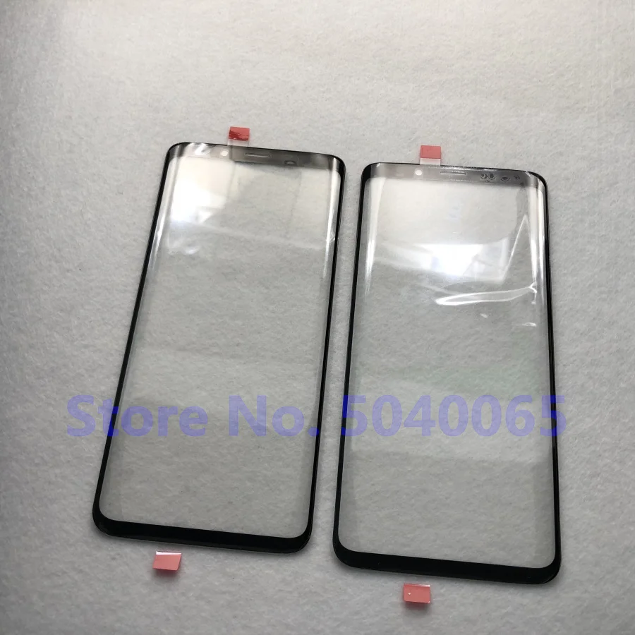 10 шт. замена сенсорной панели для samsung Galaxy S9 G960 G960F 5 8 "/S8 + plus G965 6 2" Черная